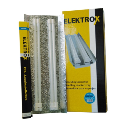 Elektrox Stecklingsarmatur für 2 x 55 W inkl. Leuchtmittel Wuchs